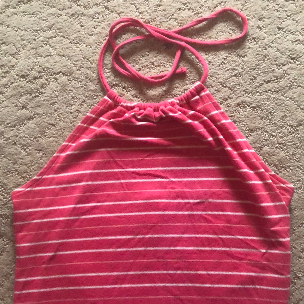 Bright Pink Crop Halter